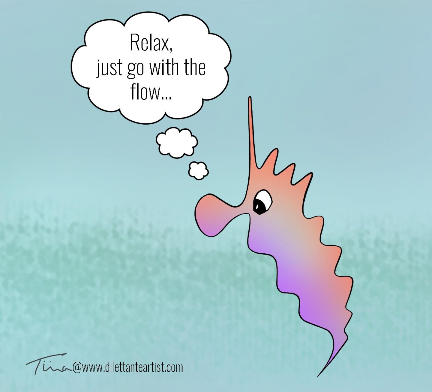 cartoon seahorse