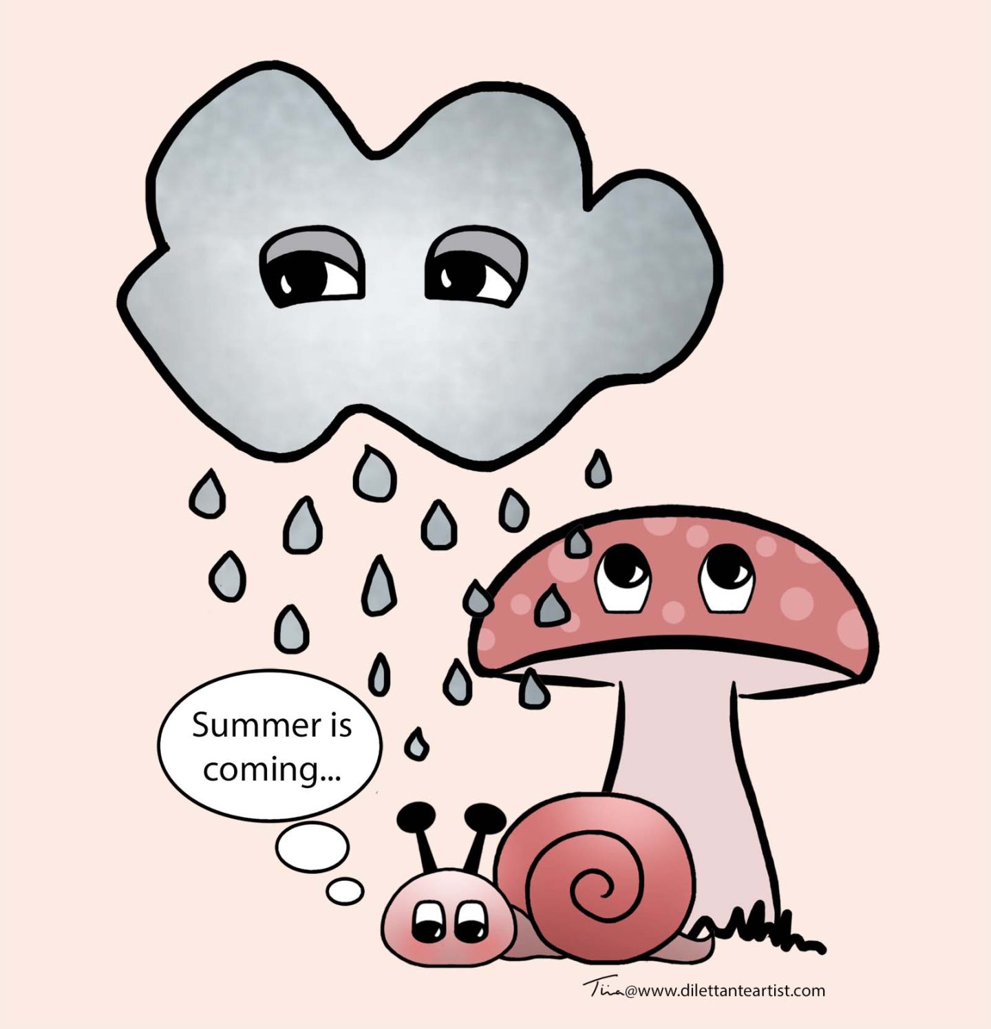 cartoon snail